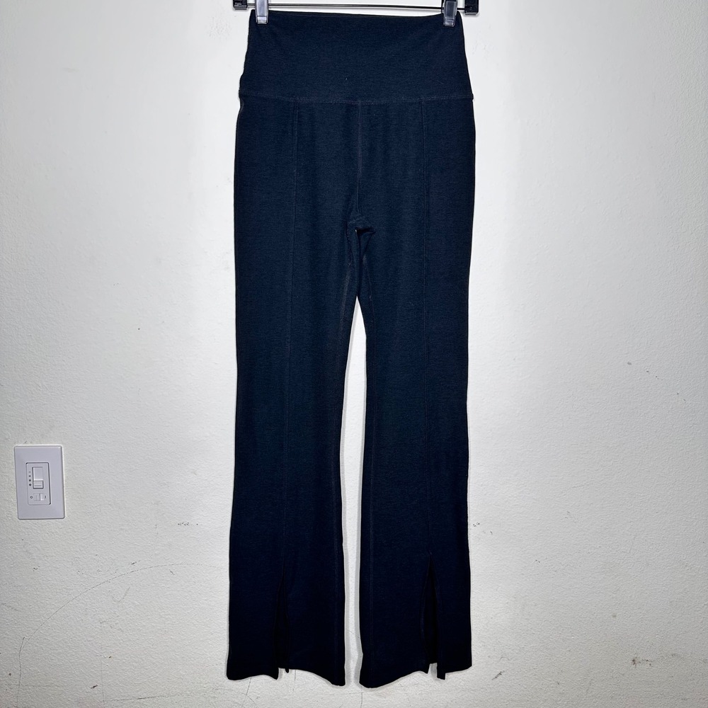Beyond Yoga Make The Cut Split Spacedye Flare Legging Darkest Night Size Large